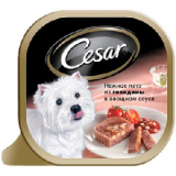 Консервы для собак Cesar Нежное патэ 0,1 кг.